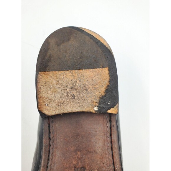 ZELLI Savannah‎ Black Leather Penny Loafer 8 1/2 M Hand Crafted In Italy main image 7